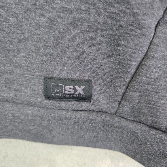 Mens Gray MSX Michael Strahan Sweatshirt Crew Neck Long Sleeve Pockets Size XL - Picture 3 of 8
